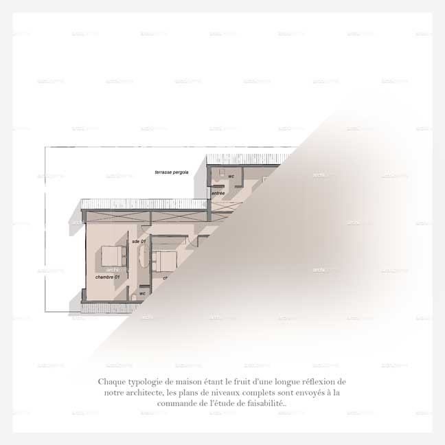plan maison 3G gratuit - maison tipi - architecte archipermis